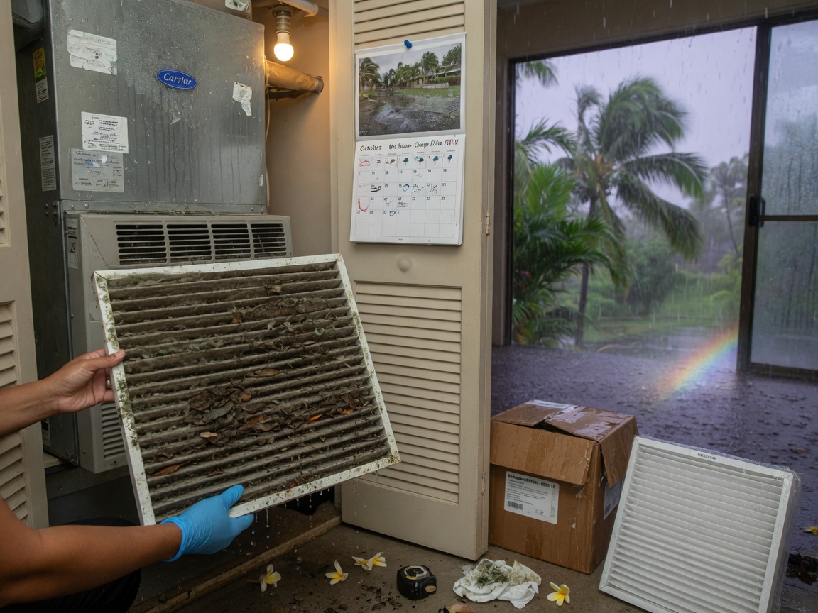 When to Replace AC Filters During Hawaii's Wet Season